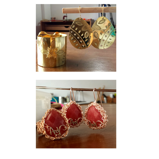 set de zarcillos con anillo